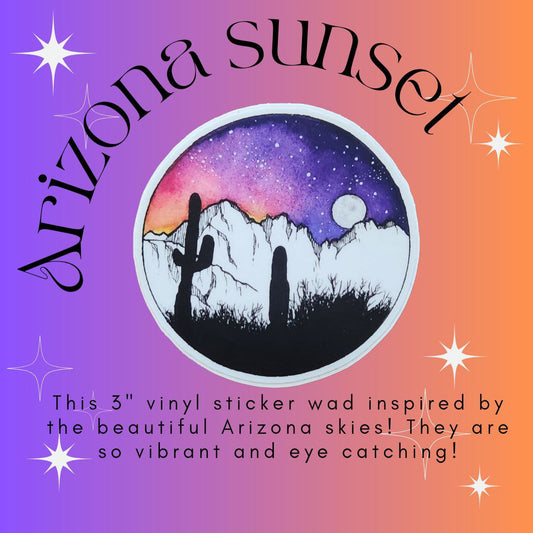 Arizona Sunset Sticker